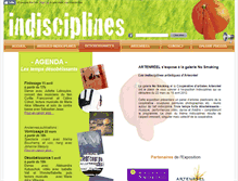 Tablet Screenshot of indisciplines.artenreel.com